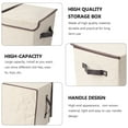 thumbnail image 3 of CRAFTHROU Storage Crates with Lids Cotton Stackable for Room Tidying 1Pack, 3 of 5