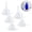 Clear, variant on PPKVUFD Small Funnel, Clear Plastic Mini Funnels for Science Lab Bottle Filling Liquid, Essential Oils, Spice, Powder(5 Pack)