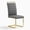 Gold & Gray, variant on 2-Piece Modern Dining Chair Set, High Back PU Leather Seating with C-Shaped Cantilever Stainless Steel Frame, Armless Accent Chairs for Kitchen Living Room Office