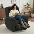 thumbnail image 2 of HOMCOM Fauteuil Inclinable Électrique, Fauteuil Inclinable Rembourré avec Ports USB, Noir, 2 of 10