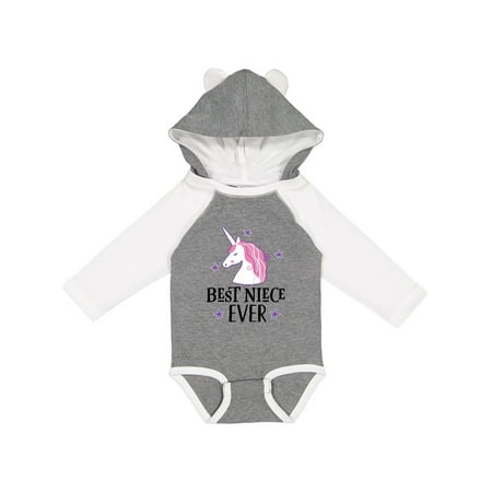 

Inktastic Best Niece Ever Unicorn from Aunt Gift Baby Girl Long Sleeve Bodysuit
