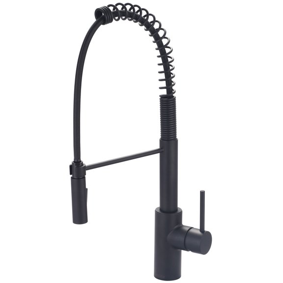 Pioneer Faucets 2MT270-MB Motegi 1.5 GPM Single Hole Pre-Rinse Kitchen Faucet - Black