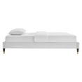 thumbnail image 4 of Modway Harlow Full Performance Velvet Platform Bed Frame in Light Gray, 4 of 6