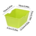 thumbnail image 3 of Hovmgk Mini Cute Candy Color Jewelry Box, Stackable Office Desk Storage Box, Plastic Organizer for Small Items, Versatile Storage Solution for Closet, Bathroom and Kitchen Use, 3 of 6