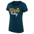 thumbnail image 2 of Women's G-III 4Her by Carl Banks Navy Nashville Predators Super-Slim Fit Lightweight Team Sport T-Shirt, 2 of 3