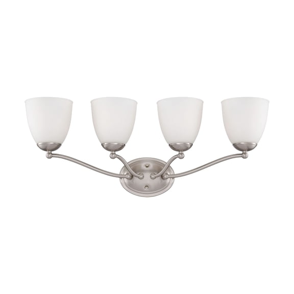 Nuvo 60-5034 - Patton - 4 Light Vanity Fixture w/ Frosted Glass