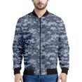 thumbnail image 2 of Chaqueta con estampado de camuflaje de mosaico para hombre, sudaderas casuales de manga larga con estampado de camuflaje en 3D, chaquetas deportivas con cremallera, abrigos, blusas de calle, 2 of 4