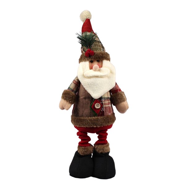 Decoración de muñeca navideña, figura navideña, adorno suave para mesa, adorno para chimenea navideña, escritorio, decoración del hogar y . Papá Noel