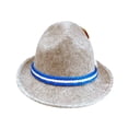 thumbnail image 5 of Oktoberfest Felt Fedora Alpine Gray Hat With Rope, 5 of 8