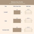 thumbnail image 6 of Dyfun Boho Reversible Sofa Cover - Pet-Proof Chenille Couch Protector & Decorative Throw for 3-Cushion Couches, 71"x134", 6 of 7