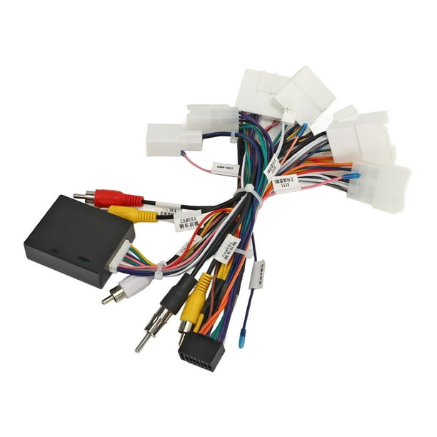 Stereo Power Cable, Car Head Unit Wire Harness Transmission With USB CANBUS Adapter For Camry