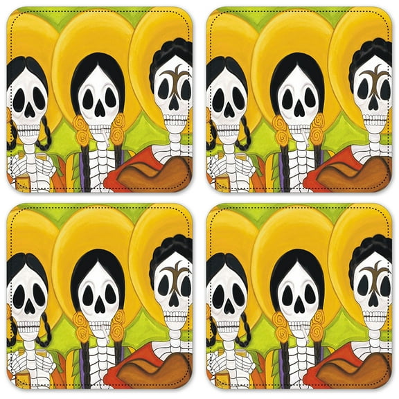 Vinyl Drink Coasters - Set of 4 - Trio Las Panchas