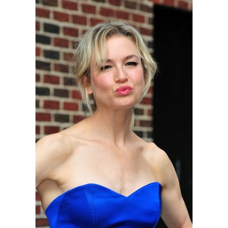 Renee Zellweger At Talk Show Appearance For The Late Show With David Letterman - Thu Photo Print