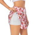 thumbnail image 3 of Lsque Sweet Watermelon Printed Women's Running Shorts with Liner Pockets,Elastic Quick Dry Workout Athletic Gym Yoga Shorts,Womens High Waist Shorts-Small, 3 of 9