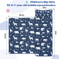thumbnail image 5 of Dark Blue Christmas Animal Pattern Toddler Nap Mats for Kids Preschool,50"x20" Sleeping Mat Bag or Kids,Toddler Sleeping Bag,Toddler Nap Mat or Daycare, 5 of 6