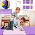 thumbnail image 4 of Gymax Tri-Fold Folding Exercise Mat 6 ft x 2 ft Portable Gymnastics Tumbling Yoga, 4 of 7