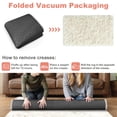 thumbnail image 6 of Nefoso Shag Area Rug, 5ft x 7ft Soft Fluffy Area Rugs for Living Room Bedroom Modern Decor Carpet, Rice-white, 6 of 7