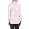 thumbnail image 2 of Jachs Girlfriend Women's Button Up Blouse Shirt, Pink Stripe - Medium - NEW, 2 of 3