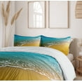 thumbnail image 6 of Ambesonne Scenery Duvet Cover Sets, Caribbean Ocean, 2-King, Pale Blue and Marigold, 6 of 7