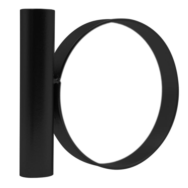 Portavelas decorativo para velas de pilar o cónicas Negro