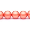Orange Frosted Glass Pearls 12mm Round Sold per pkg of 32Inch