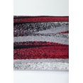 thumbnail image 4 of Waves Pattern Abstract Area Rug Carpet in Ivory Red Grey, 8x11 (7'10" x 10'5", 240cm x 320cm), 4 of 5