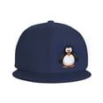 thumbnail image 2 of ZICANCN Cartoon Antarctic Penguin Baseball Caps, Trucker Hats for Men And Women, Adjustable Breathable Flat Caps, Navy Blue, 2 of 8