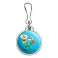 thumbnail image 1 of Gumby In Santa Hat With Gifts Here Comes The Fun Jacket Handbag Purse Luggage Backpack Zipper Pull Charm, 1 of 5