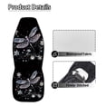 thumbnail image 5 of Yuyamidu Aesthetic Dragonfly Car Seat Covers Waterproof Front Seat Covers Flowers Automobile Front Seat Cover Easy to Install Car Interior Automotive Universal Fit Most Cars, 5 of 7