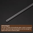 thumbnail image 4 of Unique Bargains 3.3 Borosilicate Glass Stick 11.81' Length 4mm Dia Stir Rod Round for Lab Kitchen Science 3Pcs, 4 of 5
