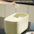 thumbnail image 3 of Rice Dispenser With Measuring Cup, Large Rice Container Rice Holder Bin With Sealed Clear Scale, Plastic Rice Storage Container Rice Bucket Food Container Flour Containers, 3 of 8