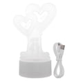 thumbnail image 1 of 1pc Día de San Valentín Día Noche Luz 3D Lámpara de mesa Control Táctil Luz de cama, 1 of 7