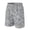 Gray, variant on Satingcolo Mens Mesh Camo Graphic Shorts Vintage Designer Workout Shorts Casual Cool Streetwear Waist Pants White M