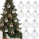 thumbnail image 2 of 6Pcs Clear Plastic Christmas Ball Fillable Ornament Xmas Tree Hanging Bauble Pendant Christmas Home Decoration Navidad Gift, 2 of 5