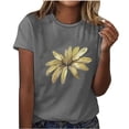 thumbnail image 1 of Camisetas de Manga Corta para Mujeres de Longitud Regular de Poliéster Sólido, Camiseta de Fiesta de Mayo Y Blusa Del Festival para la Primavera Y el Verano, 1 of 3