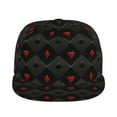thumbnail image 2 of Fotbe Red Poker Flat Bill Visor Cap Classic Snapback Hat Polyester Foam Trucker Hat Trucker Cap Adjustable Baseball Cap, 2 of 9