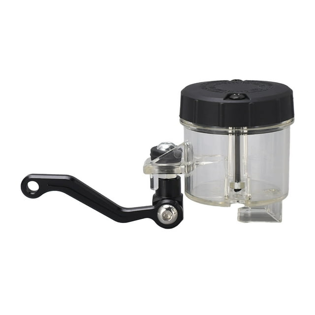 Motorcycle Front Brake Pump Oil Cup with Bent Bracket, 10cm Tubing - Replacement for CBR600RR CBR1000RR CBR600, YZF R6 R1 R6S R125, ZX6 ZX9 ZX9R ZX6R ZX636R ZX6RR, Ideal