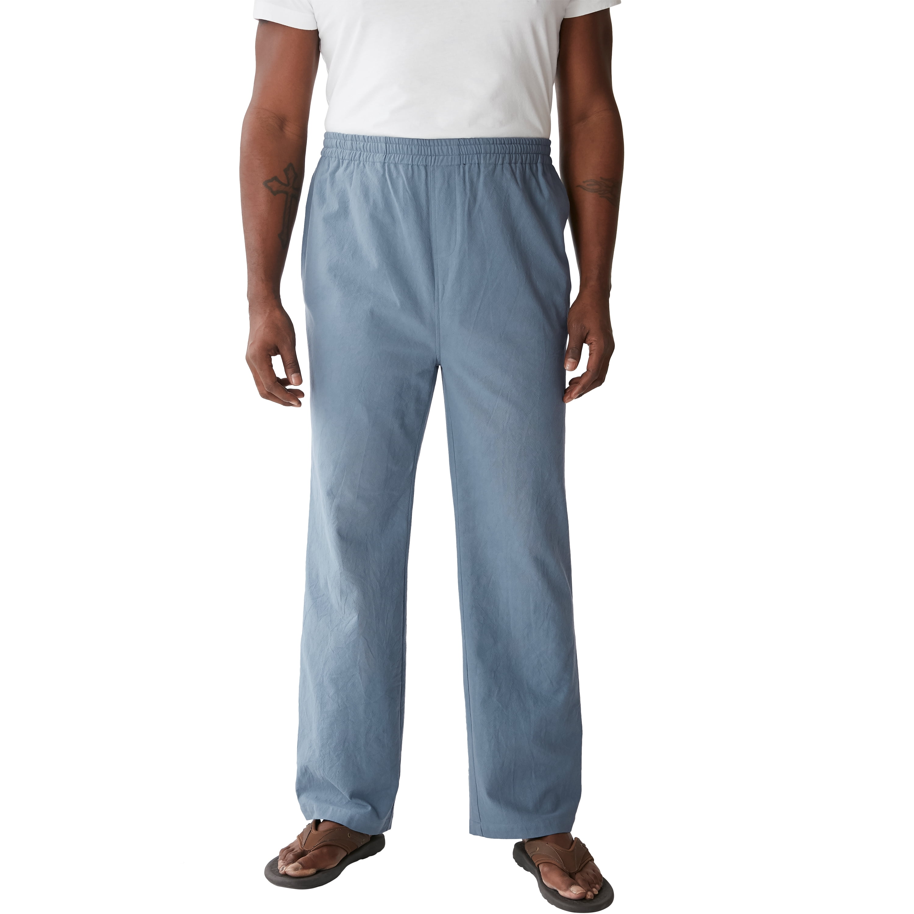 KingSize Men's Big & Tall Elastic Waist Gauze Cotton Pants