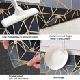 thumbnail image 3 of Gold Black Checkered Pattern Kitchen Rug Mat,Kitchen Runner Rugs Non Skid Washable,Decorative Kitchen Floor Mats for Kitchen,Sink,Laundry,17"X47", 3 of 5