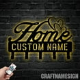 thumbnail image 4 of Craftnamesign Custom Welcome Home Metal Key Holder, Home Decorative Key Holder, Metal Coat Rack, 4 of 5