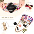 thumbnail image 2 of FORMRS Womens Shoulder Bag with Chain Strap Clutch Purse Cute Tote Handbag, Purple Colorful Circles, 2 of 7