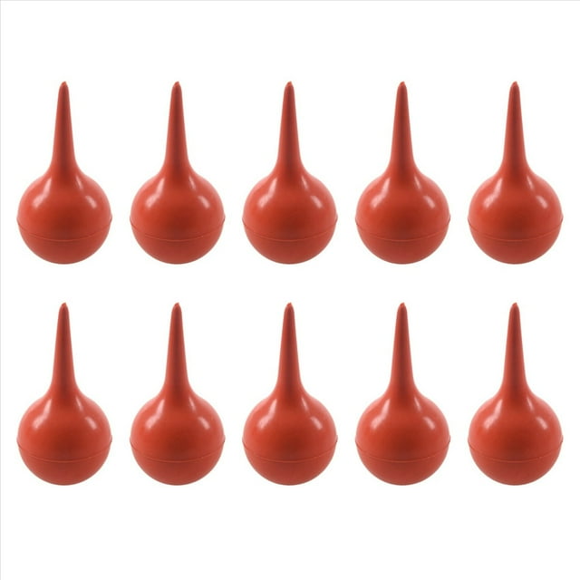 10X Jeringuillas de Apreton de Bulbo de Pera de Goma de Caucho para Succion del Oido Lavado