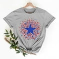 thumbnail image 2 of Summer Cleans Patriotic T-Shirts For Women 4Th Of July Shirts Independence Day Usa Flag Star Printed Tee Shirts Round Neck Tee Short Sleeve Tunic Blouses Causal Retro Tees Workout Sport Yoga Clothes, 2 of 7