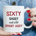 thumbnail image 5 of Funny 60th Birthday Gifts for Women - Funny 60th Birthday Gifts for Mom Sister Grandma Aunt Wife Cousin Daughter Coworker Friend - 11oz Coffee Mug, 5 of 6