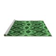 thumbnail image 2 of Ahgly Company Machine Washable Indoor Rectangle Solid Emerald Green Modern Area Rugs, 2' x 3', 2 of 4
