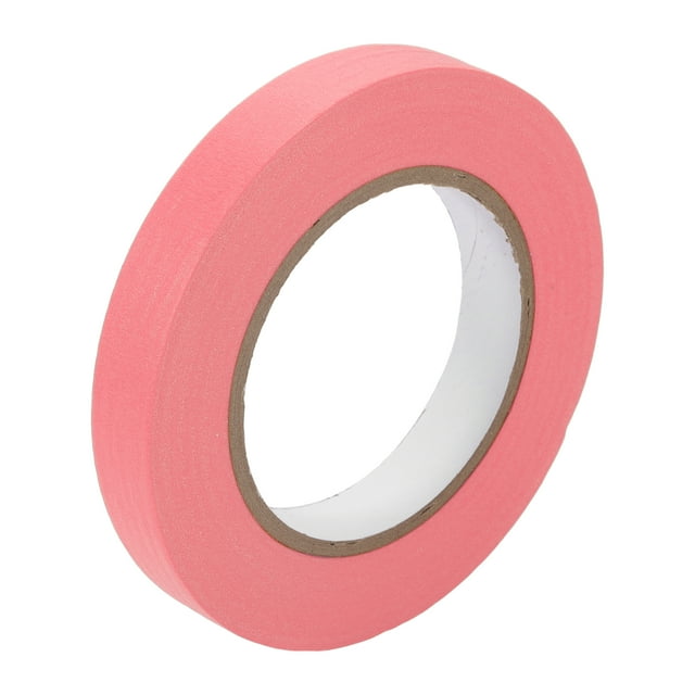 Cinta de pintor universal Unique Bargains - Cinta de enmascarar para pintura de automóviles DIY sin residuos - Papel crepé rosa de 0.7 pulgadas x 60.1 yardas