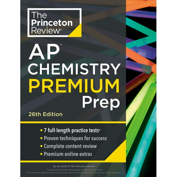 Pre-Owned Princeton Review AP Chemistry Premium Prep, 26th Edition: 7 Practice Tests   Digital Practice Online   Content Review (Paperback) 0593517601 9780593517604
