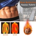 thumbnail image 2 of KIWI RATA Sauna Shirt for Men Sweat Sauna Suit for Gym Exercise Compression Shirt Workout Shapewear, 2 of 6