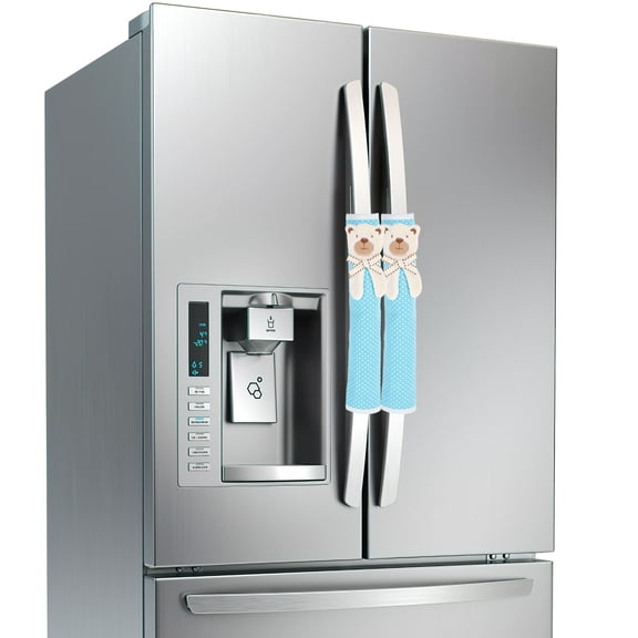 LOLIPPYY 4Pcs Refrigerator Door Covers Chic Appliance Handle Covers Water-Resistant