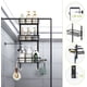 thumbnail image 3 of Estante de ducha colgante de metal, organizador de almacenamiento para baño, cesta, estante ordenado, 3 of 8